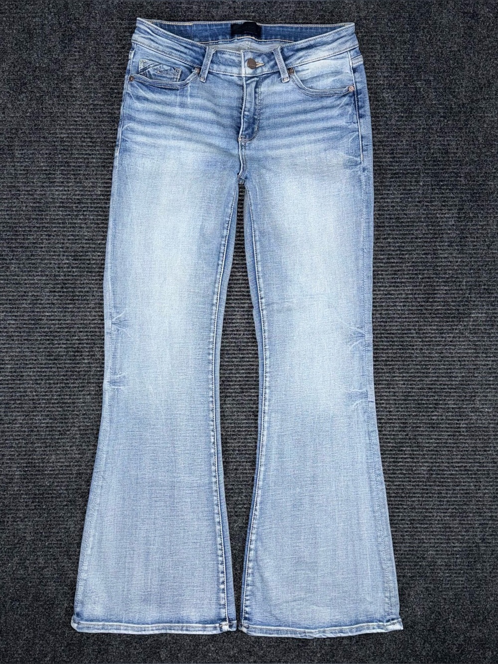 Buckle Black Fit No 53 Flare Stretch Jeans Womens 27x32 BBW3105 EUC Boho Western